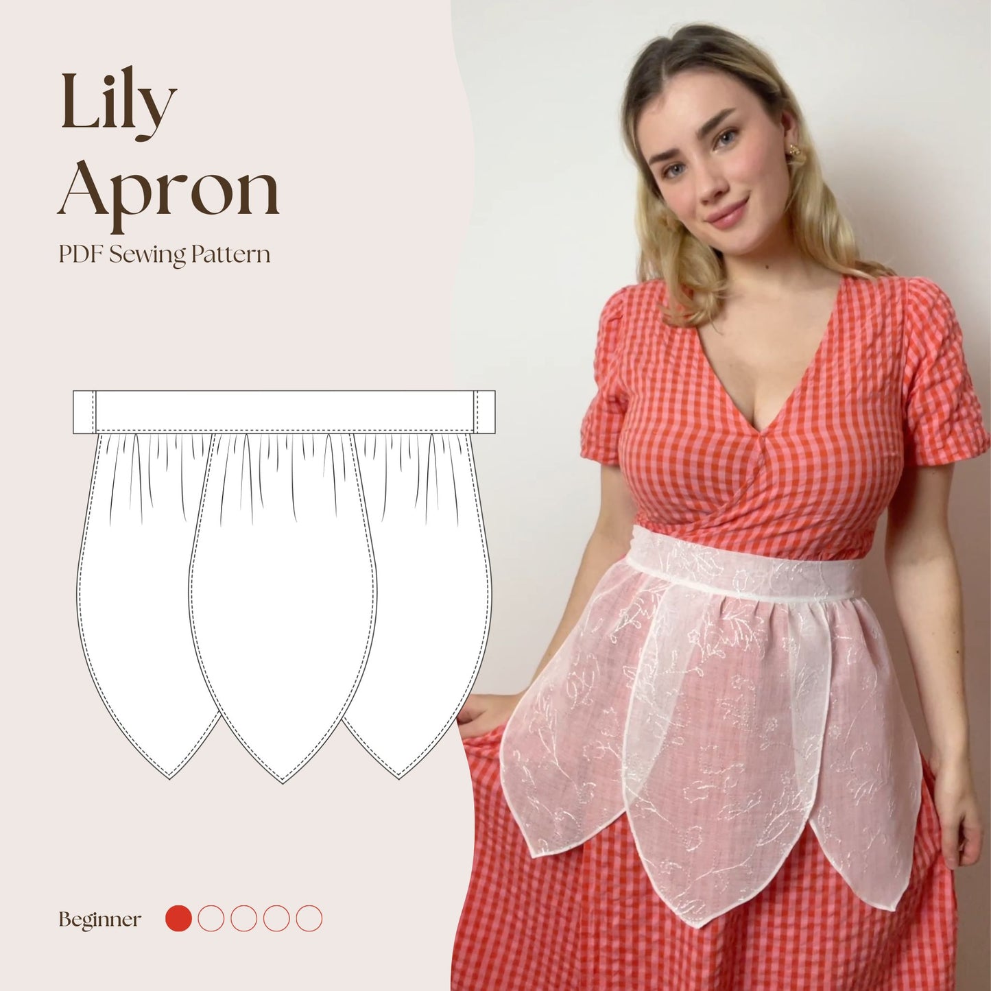Lily Apron PDF Sewing Pattern