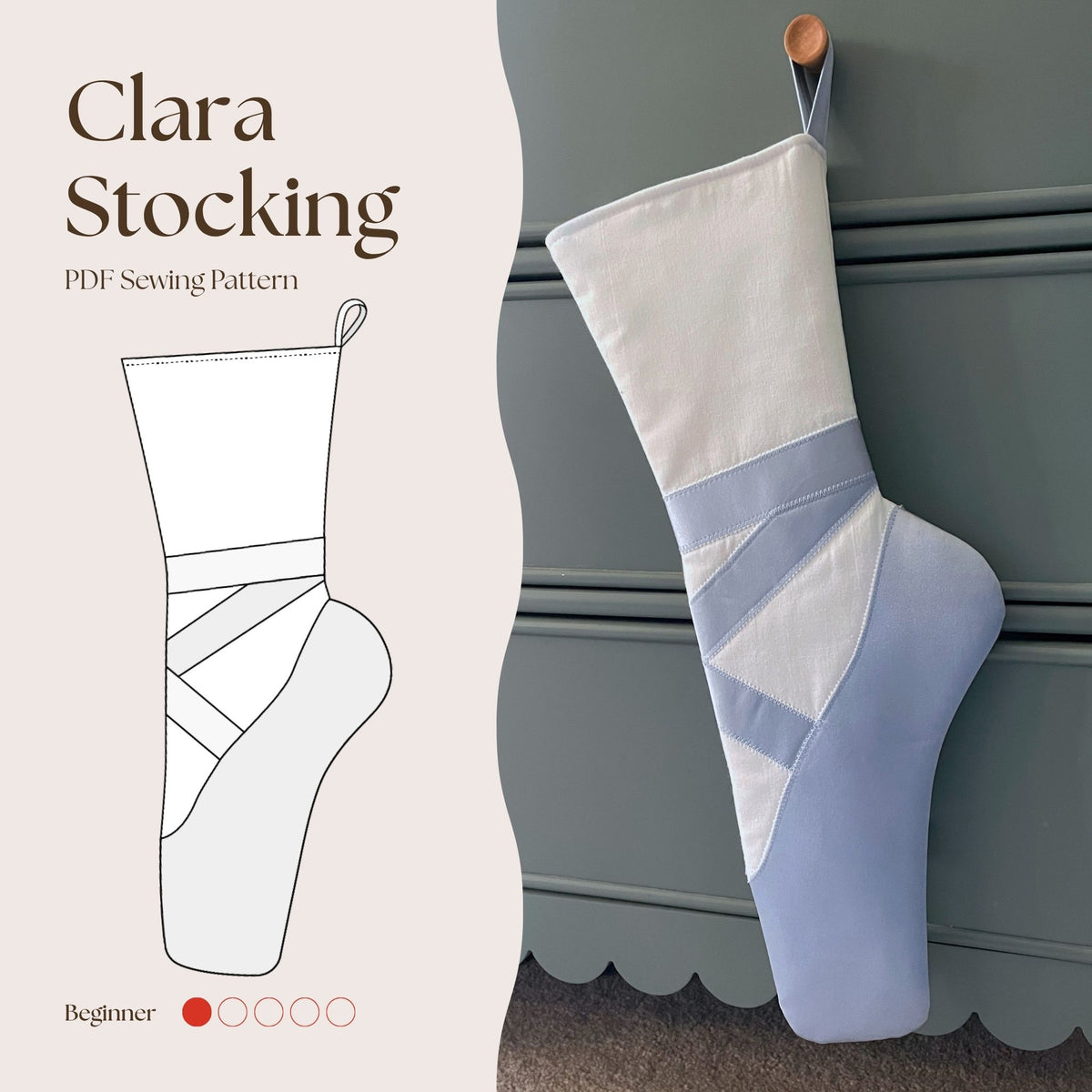 Clara Stocking PDF Sewing Pattern