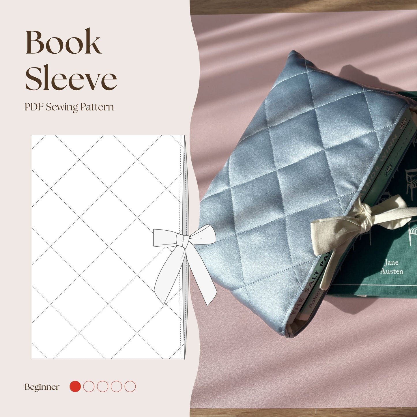 Book Sleeve PDF Sewing Pattern
