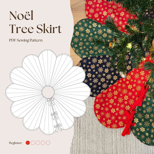 Noël Tree Skirt PDF Sewing Pattern